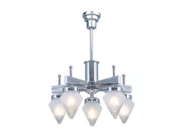 NEW YORK 5 - Handmade brass chandelier by Patinas Lighting - view 3